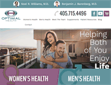 Tablet Screenshot of optimalhealthassociates.com